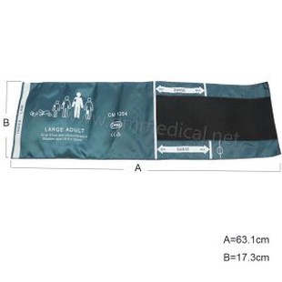 रक्तचाप मॉनिटर के लिए बड़े वयस्क एकल ट्यूब निब कफ