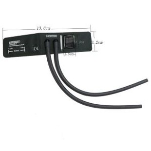 Neonate # 2 टिकाऊ निब कफ, 4.2-7.1 सेमी आर्म परिसंचरण, गैसबैग के बिना।