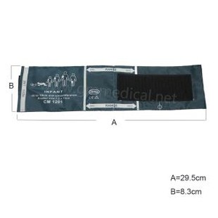 ब्लड प्रेशर मॉनिटर, नायलॉन कफ के लिए शिशु सिंगल ट्यूब एनआईबीपी कफ