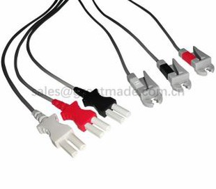 संगत स्पेसलैब अल्ट्राव्यू 90369 ट्रू-लिंक लीडवायर सेट, 3-लीड, एएचए, ग्रैबर