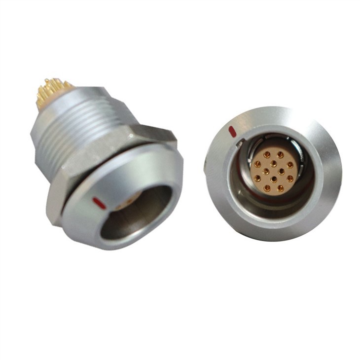 FGG EGG 2k Series 12 14 16 19pin Push-Pull Self-locking Metal Straight Plug/ Fixed Socket Connector